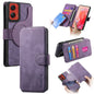 Pour Motorola Moto G Stylus 5G 2024 Étui Neo MagSafe RFID Antivol Rétro Étui en Cuir pour Téléphone (Violet)