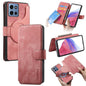 Pour Motorola Moto G 2025 ÉtuiCoque de téléphone en cuir rétro avec MagSafe et anti-RFID (rose)