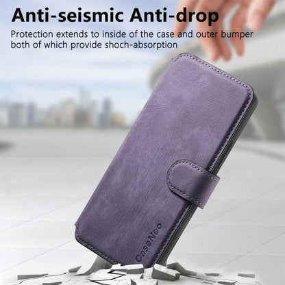For Motorola Moto G Power 2025 CaseNeo MagSafe RFID Anti-theft Retro Leather Phone Case(Purple)