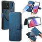 Pour Motorola Edge 50 Ultra ÉtuiNeo MagSafe RFID Antivol Étui de téléphone en cuir rétro(Bleu)