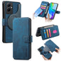 For vivo V29 Lite CaseNeo MagSafe RFID Anti-theft Retro Leather Phone Case(Blue)