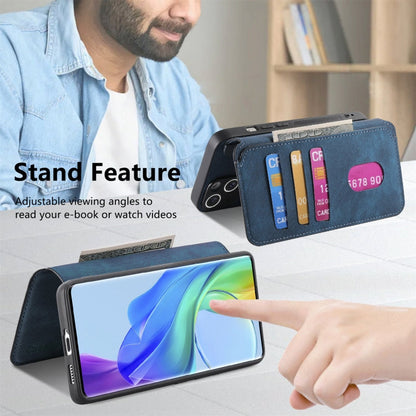For vivo V29 Lite CaseNeo MagSafe RFID Anti-theft Retro Leather Phone Case(Blue)