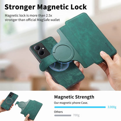 For vivo V29 Lite CaseNeo MagSafe RFID Anti-theft Retro Leather Phone Case(Green)
