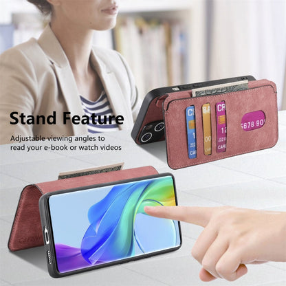 For vivo V29 Lite CaseNeo MagSafe RFID Anti-theft Retro Leather Phone Case(Pink)