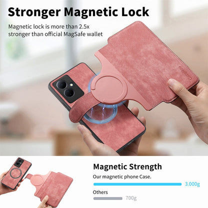 For vivo V29 Lite CaseNeo MagSafe RFID Anti-theft Retro Leather Phone Case(Pink)