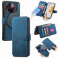 For vivo V40 Lite CaseNeo MagSafe RFID Anti-theft Retro Leather Phone Case(Blue)