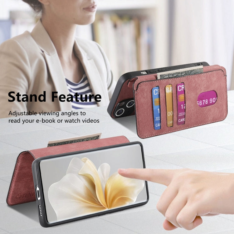 For vivo V40 Lite CaseNeo MagSafe RFID Anti-theft Retro Leather Phone Case(Pink)