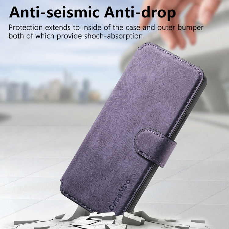 Pour étui vivo V40 Lite Étui de téléphone en cuir rétro anti-RFID et MagSafe Neo (Violet)