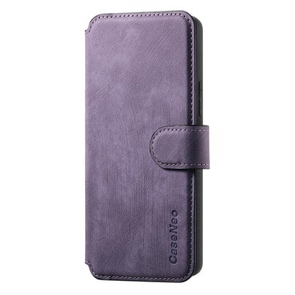 For vivo V40 SE / V40 Lite IDN CaseNeo MagSafe RFID Anti-theft Retro Leather Phone Case(Purple)