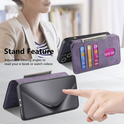 For Huawei Pura 70 CaseNeo MagSafe RFID Anti-theft Retro Leather Phone Case(Purple)