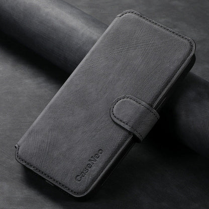 Pour Huawei Pura 70 Pro Coque Antivol RFID MagSafe Rétro en Cuir (Noir)