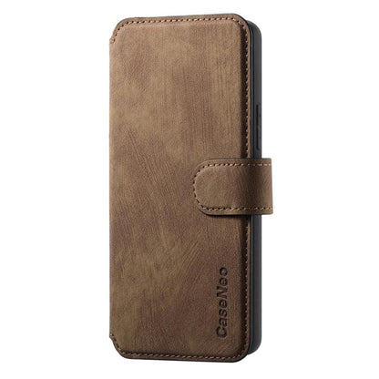 For Huawei nova 12 Pro CaseNeo MagSafe RFID Anti-theft Retro Leather Phone Case(Brown)
