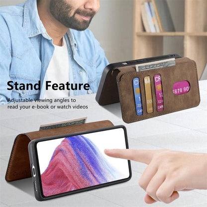 For Huawei nova 12 Pro CaseNeo MagSafe RFID Anti-theft Retro Leather Phone Case(Brown)
