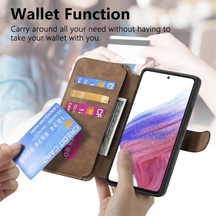 For Huawei nova 12 Pro CaseNeo MagSafe RFID Anti-theft Retro Leather Phone Case(Brown)
