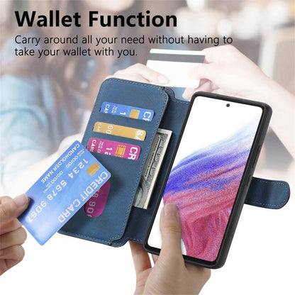 For Huawei nova 12 Pro CaseNeo MagSafe RFID Anti-theft Retro Leather Phone Case(Blue)