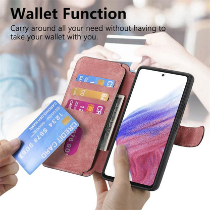 For Huawei nova 12 Pro CaseNeo MagSafe RFID Anti-theft Retro Leather Phone Case(Pink)