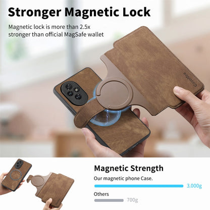 For Honor 200 CaseNeo MagSafe RFID Anti-theft Retro Leather Phone Case(Brown)