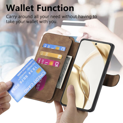 For Honor 200 CaseNeo MagSafe RFID Anti-theft Retro Leather Phone Case(Brown)