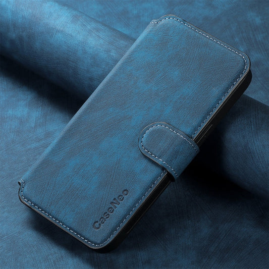 For Honor 200 Lite Global CaseNeo MagSafe RFID Anti-theft Retro Leather Phone Case(Blue)