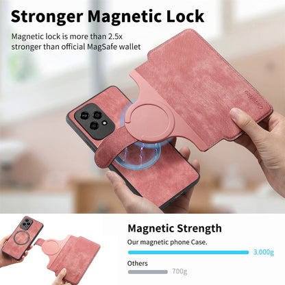 For Honor 200 Lite Global CaseNeo MagSafe RFID Anti-theft Retro Leather Phone Case(Pink)