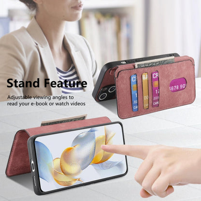 For Honor 90 CaseNeo MagSafe RFID Anti-theft Retro Leather Phone Case(Pink)