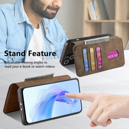 For Honor 90 Lite CaseNeo MagSafe RFID Anti-theft Retro Leather Phone Case(Brown)