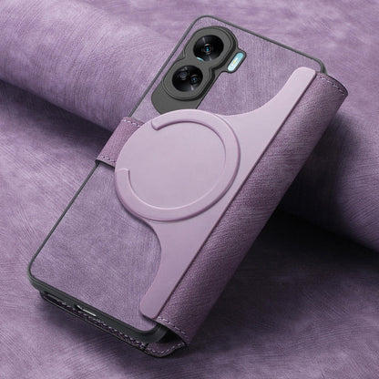 For Honor 90 Lite CaseNeo MagSafe RFID Anti-theft Retro Leather Phone Case(Purple)