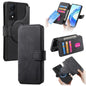 Coque For Honor X7bNeo MagSafe RFID Antivol Étui de téléphone en cuir rétro(Noir)