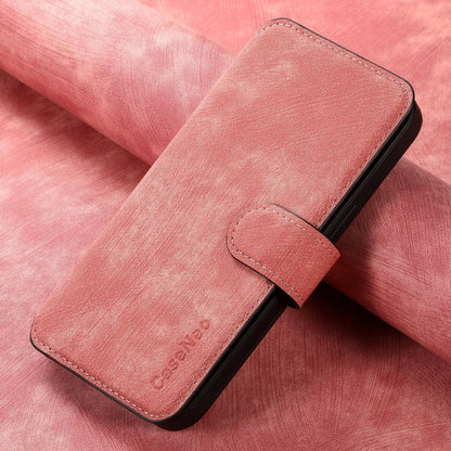 For Honor X7b CaseNeo MagSafe RFID Anti-theft Retro Leather Phone Case(Pink)