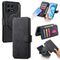 Coque Pour Honor X8a Étui en Cuir Rétro Neo MagSafe Anti-RFID Antivol (Noir)