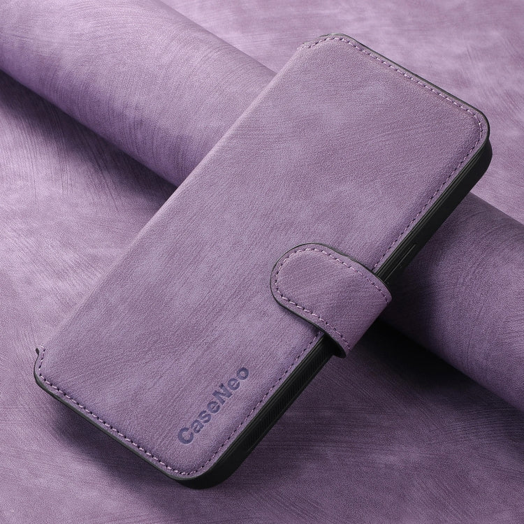For Honor X8a CaseNeo MagSafe RFID Anti-theft Retro Leather Phone Case(Purple)