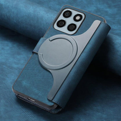 For Honor X8b CaseNeo MagSafe RFID Anti-theft Retro Leather Phone Case(Blue)
