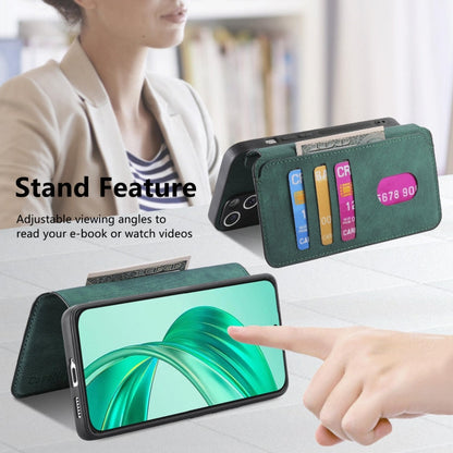 For Honor X8b CaseNeo MagSafe RFID Anti-theft Retro Leather Phone Case(Green)