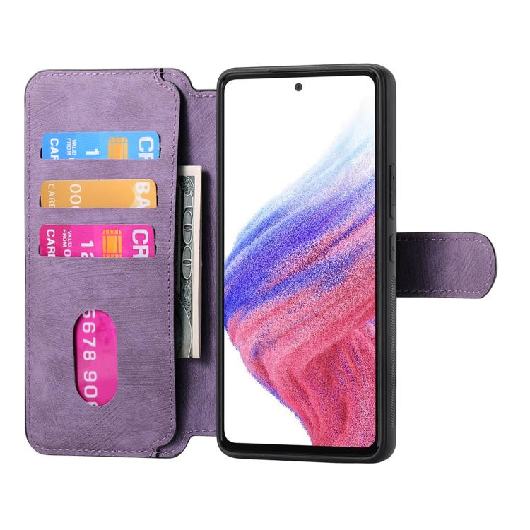 Coque For Honor 300 CaseNeo MagSafe RFID Antivol en Cuir Rétro pour Téléphone (Violet)