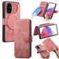 Coque Honor 200 Pro Neo MagSafe RFID Antivol en Cuir Rétro (Rose)