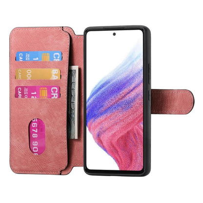 Coque Honor 200 Pro Neo MagSafe RFID Antivol en Cuir Rétro (Rose)