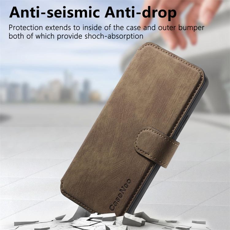 For Honor Play 30M 5G CaseNeo MagSafe RFID Anti-theft Retro Leather Phone Case(Brown)