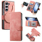 For Samsung Galaxy Z Fold6 CaseNeo MagSafe RFID Anti-theft Retro Leather Phone Case(Pink)