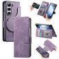 For Samsung Galaxy Z Fold6 CaseNeo MagSafe RFID Anti-theft Retro Leather Phone Case(Purple)
