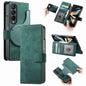 For Samsung Galaxy Z Fold4 CaseNeo MagSafe RFID Anti-theft Retro Leather Phone Case(Green)