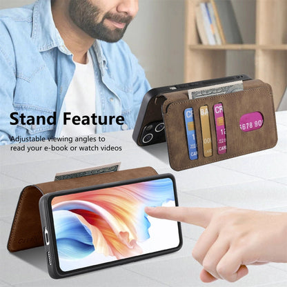 For OPPO A79 5G / A2 5G CaseNeo MagSafe RFID Anti-theft Retro Leather Phone Case(Brown)