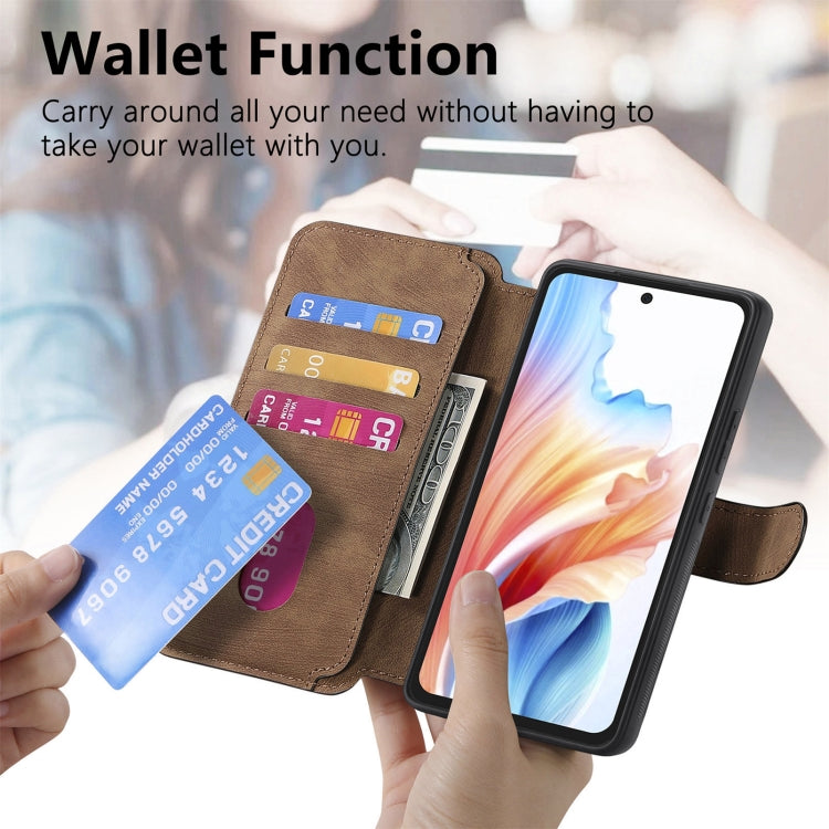 For OPPO A79 5G / A2 5G CaseNeo MagSafe RFID Anti-theft Retro Leather Phone Case(Brown)