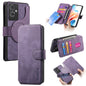 Pour OPPO A79 5G / A2 5G Coque Neo MagSafe RFID Antivol Rétro Étui de Téléphone en Cuir (Violet)