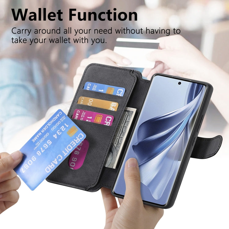 For OPPO Reno10 5G Global CaseNeo MagSafe RFID Anti-theft Retro Leather Phone Case(Black)