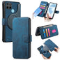 For Realme C21Y CaseNeo MagSafe RFID Anti-theft Retro Leather Phone Case(Blue)