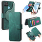 Pour Étui Realme C21YNeo MagSafe RFID Antivol Rétro Étui de Téléphone en Cuir (Vert)