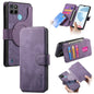 Pour Étui Realme C21YNeo MagSafe RFID Antivol Rétro Étui de Téléphone en Cuir (Violet)