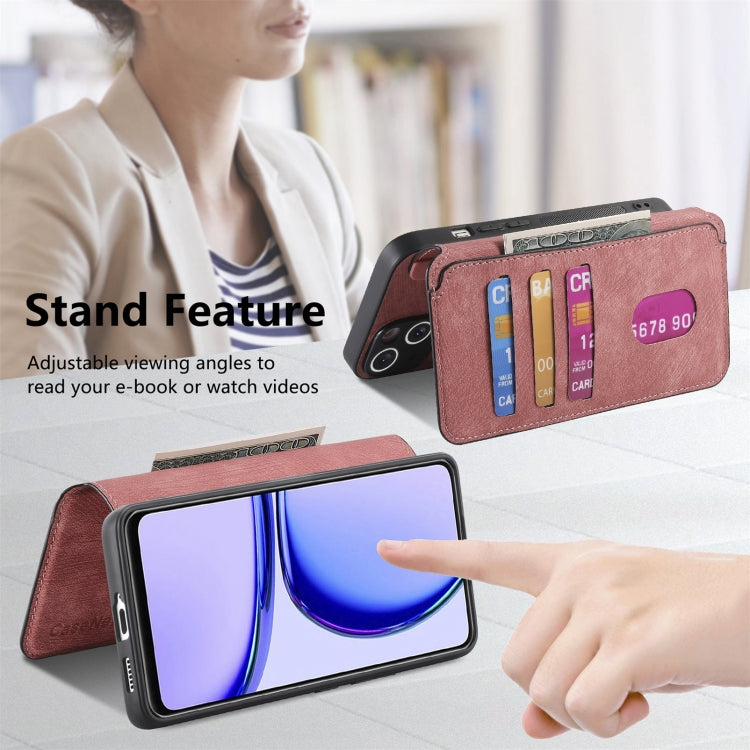 For Realme C53 CaseNeo MagSafe RFID Anti-theft Retro Leather Phone Case(Pink)