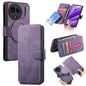 Pour Realme 11 5G Global / 11X Étui en cuir rétro antichoc RFID MagSafe (Violet)