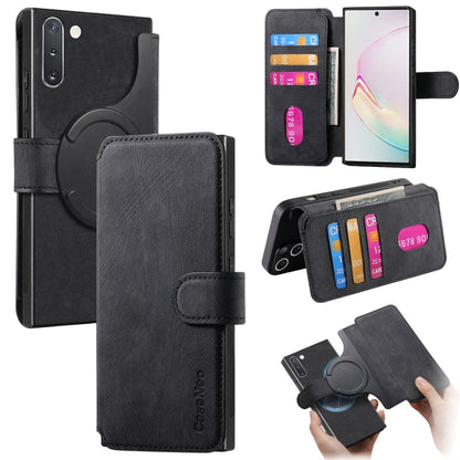 For Samsung Galaxy Note10 CaseNeo MagSafe RFID Anti-theft Retro Leather Phone Case(Black)